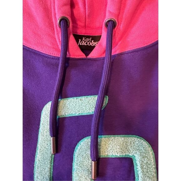 Karl Jacobs Men's Colorblock Enchantment Pullover Hoodie 2021 Purple Pink Large - Picture 11 of 11